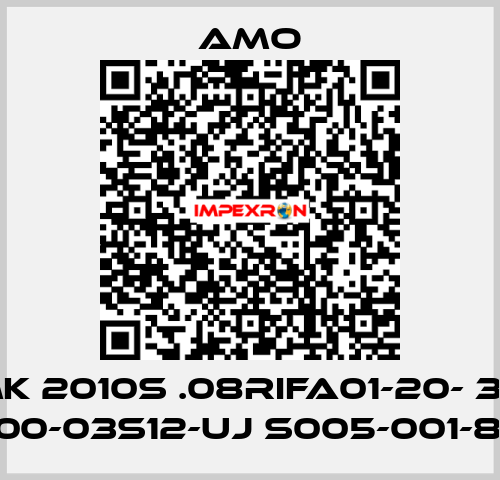 WMK 2010S .08RIFA01-20- 360- 1.00-03S12-UJ S005-001-83 Amo