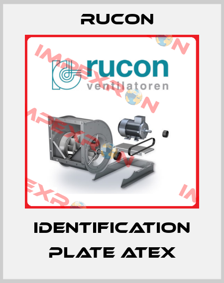 IDENTIFICATION PLATE ATEX Rucon