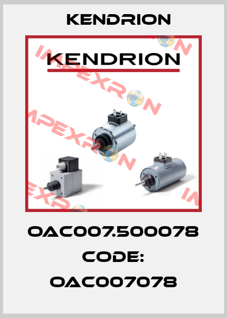 OAC007.500078 Code: OAC007078 Kendrion