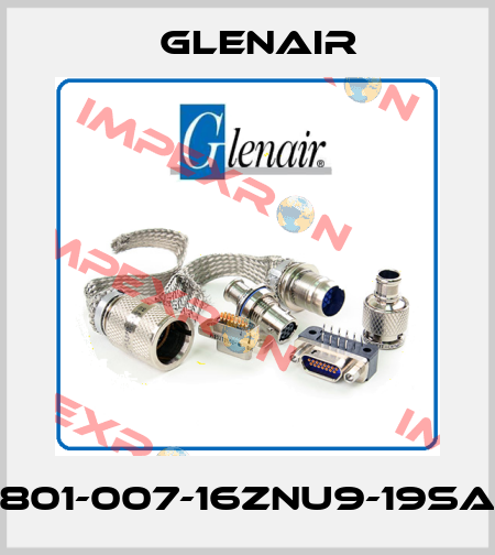 801-007-16ZNU9-19SA Glenair