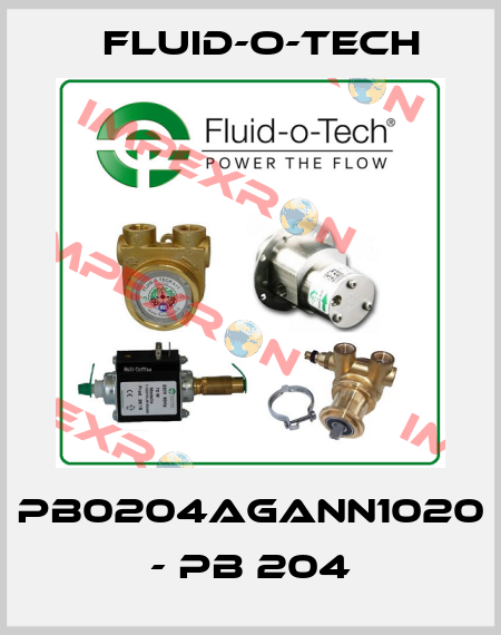 PB0204AGANN1020 - PB 204 Fluid-O-Tech