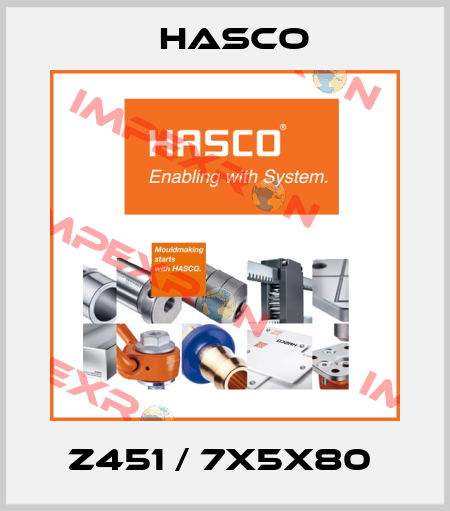 Z451 / 7X5X80  Hasco