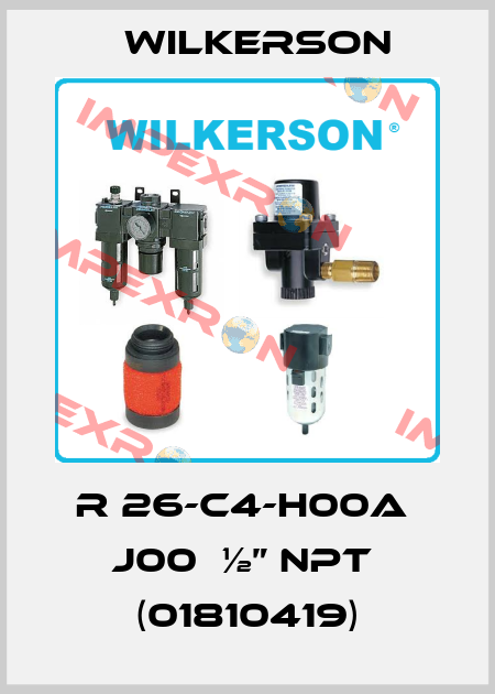 R 26-C4-H00A  J00  ½” NPT  (01810419) Wilkerson