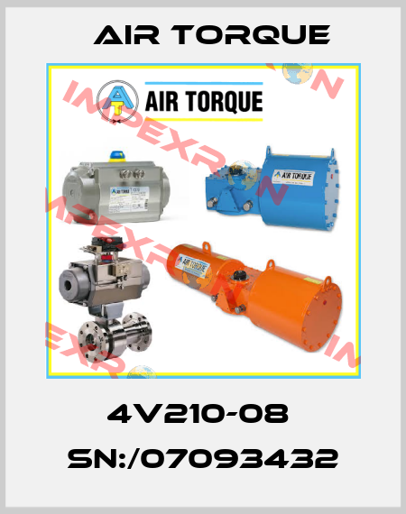 4V210-08  SN:/07093432 Air Torque