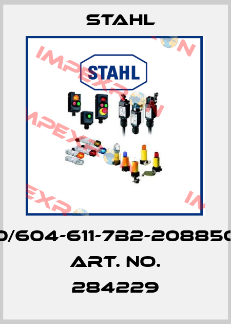 6050/604-611-7B2-208850-001 Art. No. 284229 Stahl