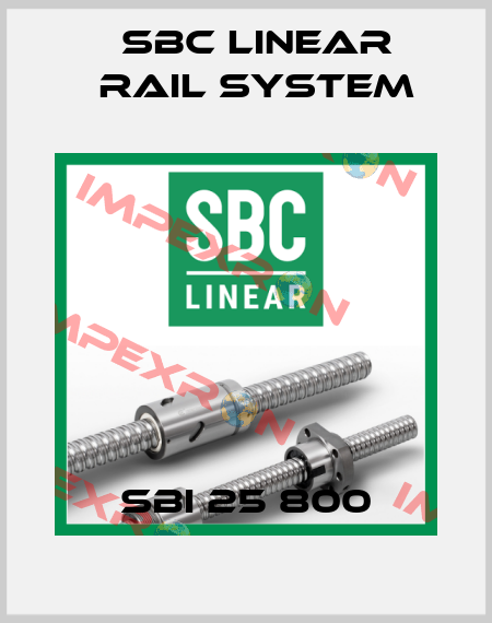 SBI 25 800 SBC Linear Rail System