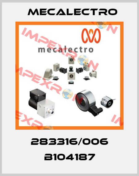 283316/006 B104187 Mecalectro