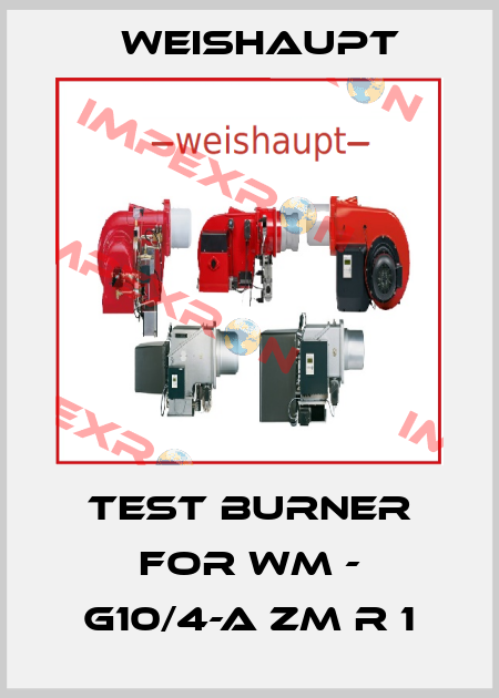 Test burner for WM - G10/4-A ZM R 1 Weishaupt