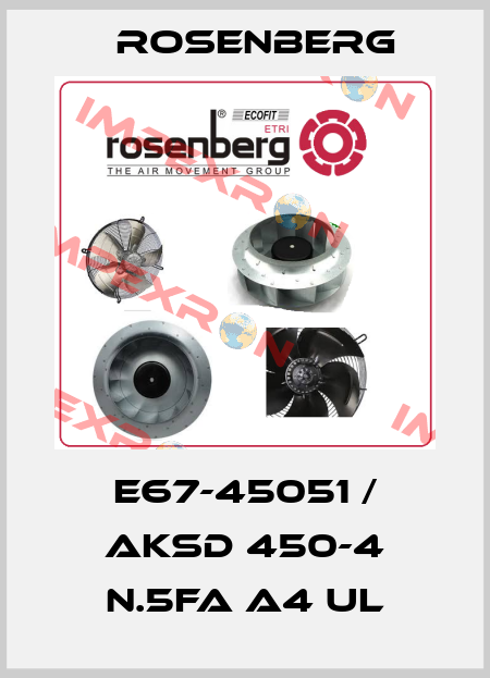 E67-45051 / AKSD 450-4 N.5FA A4 UL Rosenberg