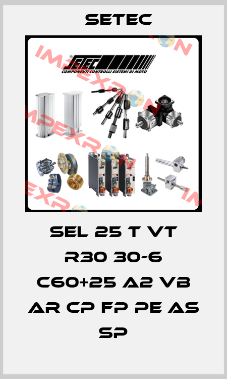 SEL 25 T VT R30 30-6 C60+25 A2 VB AR CP FP PE AS SP Setec