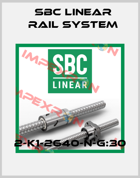 2-K1-2640-N-G:30 SBC Linear Rail System