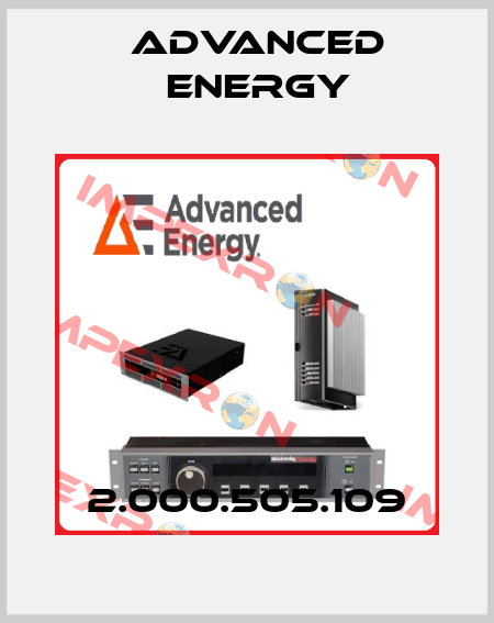 2.000.505.109 ADVANCED ENERGY