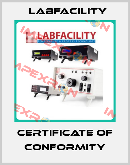 Certificate of Conformity Labfacility
