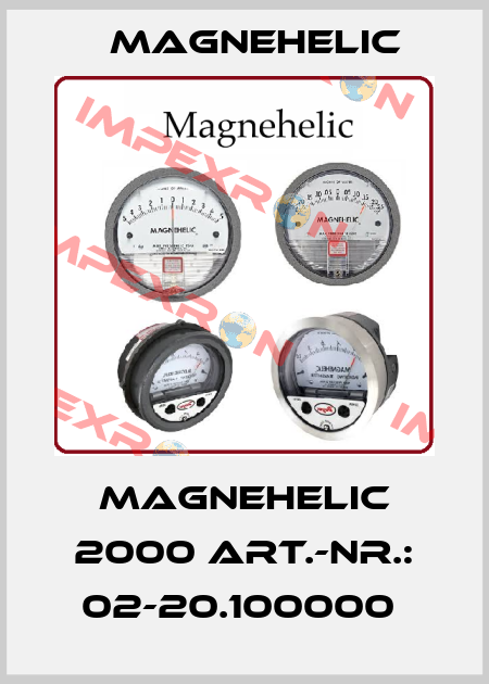 MAGNEHELIC 2000 Art.-Nr.: 02-20.100000  Magnehelic