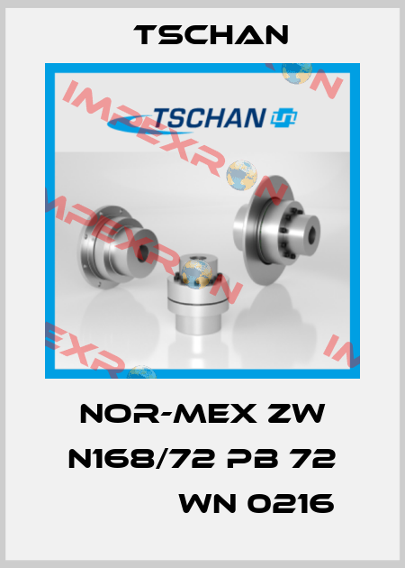 NOR-MEX ZW N168/72 PB 72 МУФТА WN 0216 Tschan