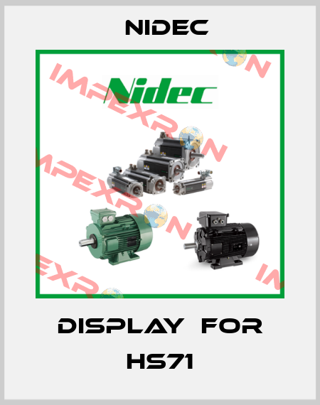 Display  for HS71 Nidec