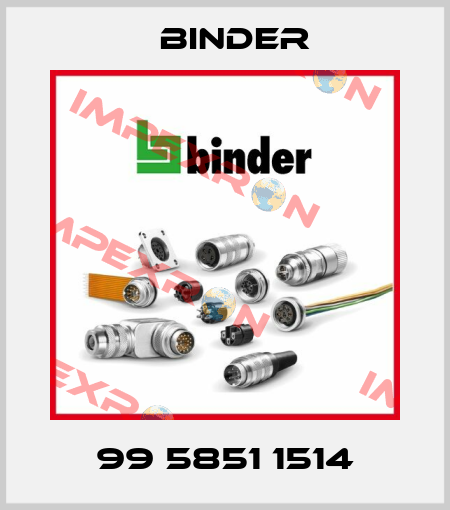 99 5851 1514 Binder