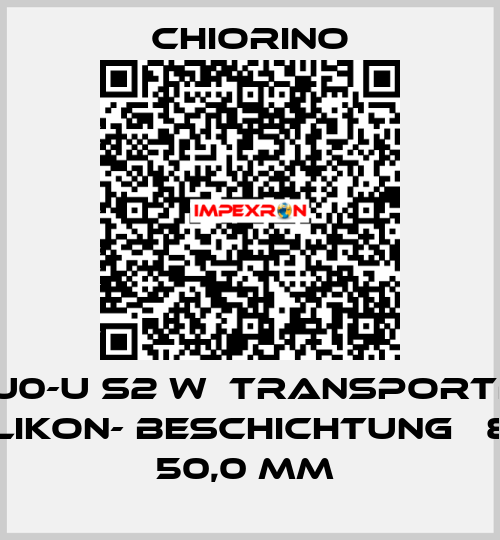 2M5 U0-U S2 W  Transportband mit SILIKON- Beschichtung   810,0 x 50,0 mm  Chiorino
