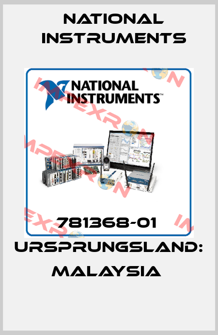 781368-01  Ursprungsland: Malaysia  National Instruments