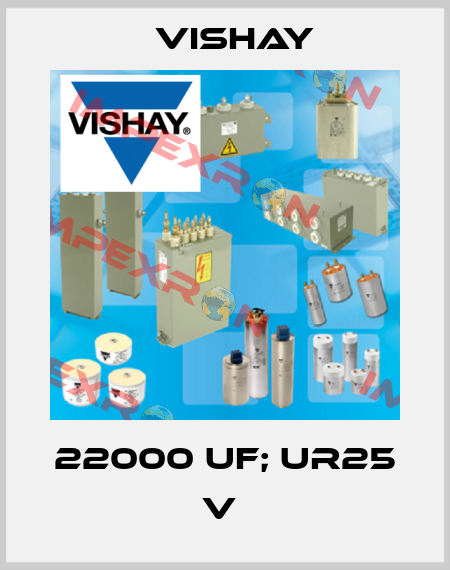 22000 uf; UR25 V  Vishay