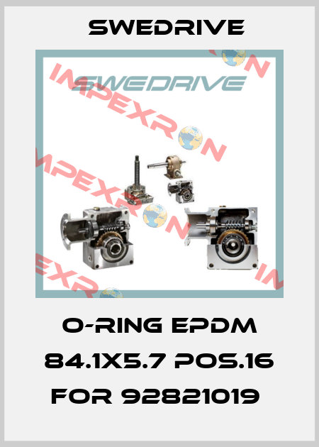 O-ring EPDM 84.1x5.7 pos.16 for 92821019  Swedrive