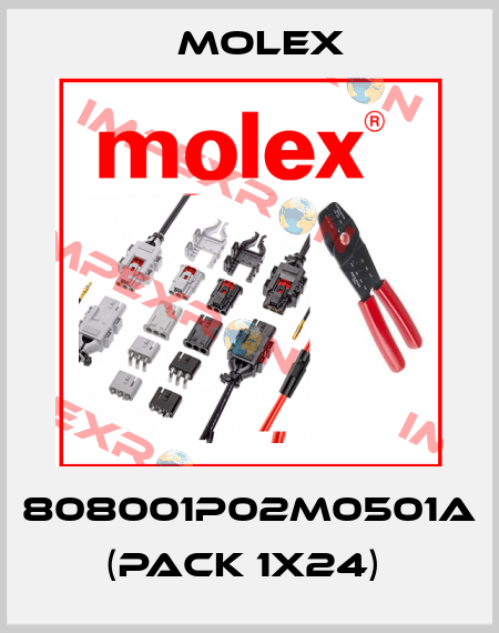 808001P02M0501A (pack 1x24)  Molex