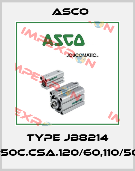 type JB8214 250C.CSA.120/60,110/50, Asco