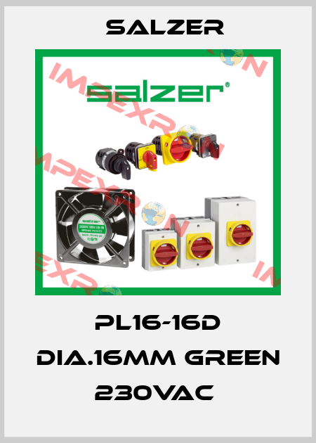 PL16-16D Dia.16mm Green 230VAC  Salzer