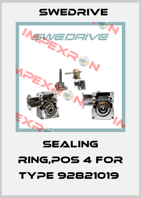 Sealing ring,pos 4 for type 92821019  Swedrive