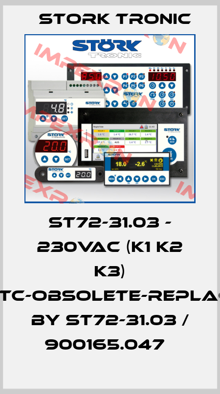 ST72-31.03 - 230VAC (K1 K2 K3) 1xPTC-obsolete-replaced by ST72-31.03 / 900165.047   Stork tronic