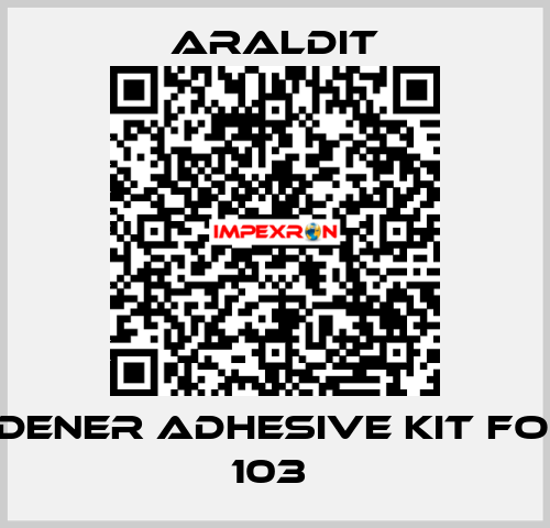 Hardener adhesive kit for AY 103  Araldit