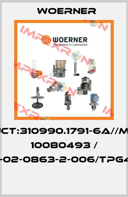 PRODUCT:310990.1791-6A//Mat.-Nr: 10080493 / A-02-0863-2-006/TPG47  Woerner