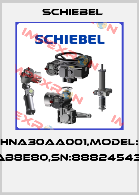 HNA30AA001,Model: AB8E80,SN:88824543,  Schiebel