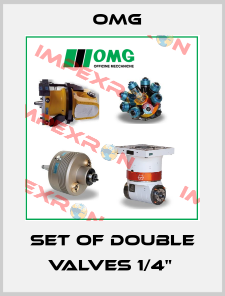 Set of double valves 1/4"  Omg