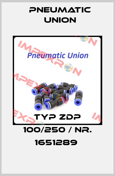 Typ ZDP 100/250 / Nr. 1651289  PNEUMATIC UNION