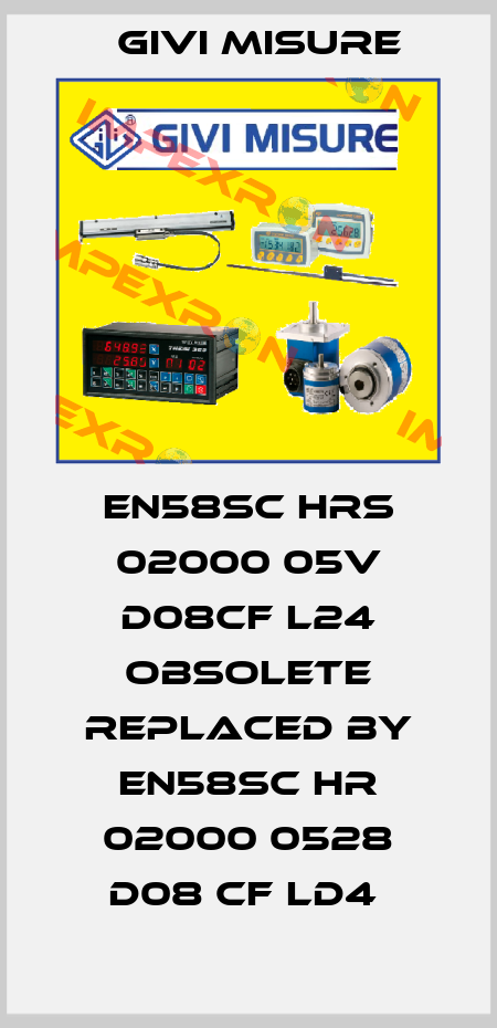EN58SC HRS 02000 05V D08CF L24 obsolete replaced by EN58SC HR 02000 0528 D08 CF LD4  Givi Misure