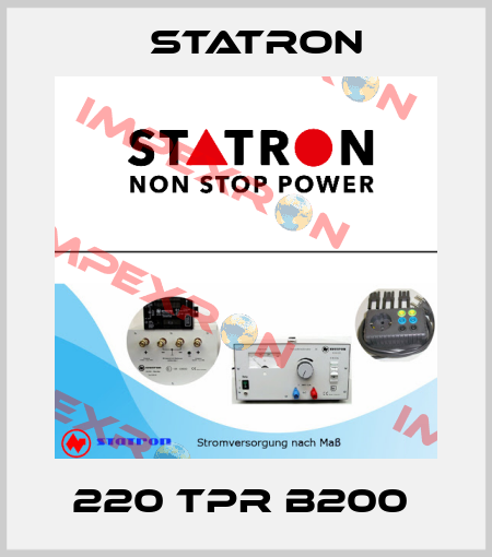 220 TPR B200  Statron