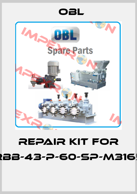 Repair kit for RBB-43-P-60-SP-M3165  Obl