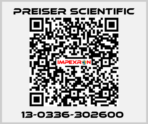 13-0336-302600  Preiser Scientific