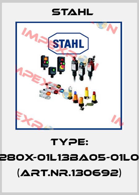 Type: 8040/1280X-01L13BA05-01L08BA05 (Art.Nr.130692) Stahl