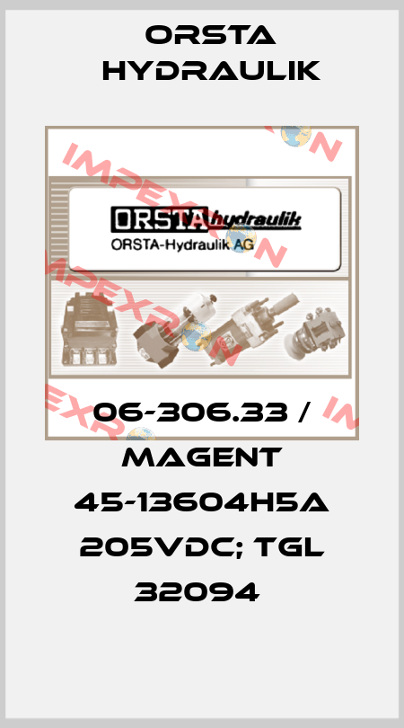 06-306.33 / Magent 45-13604H5A 205VDC; TGL 32094  Orsta Hydraulik