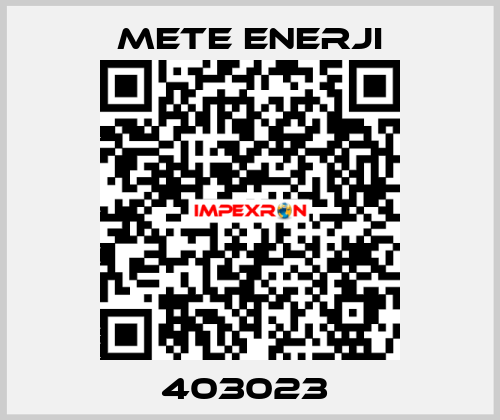 403023  METE ENERJI