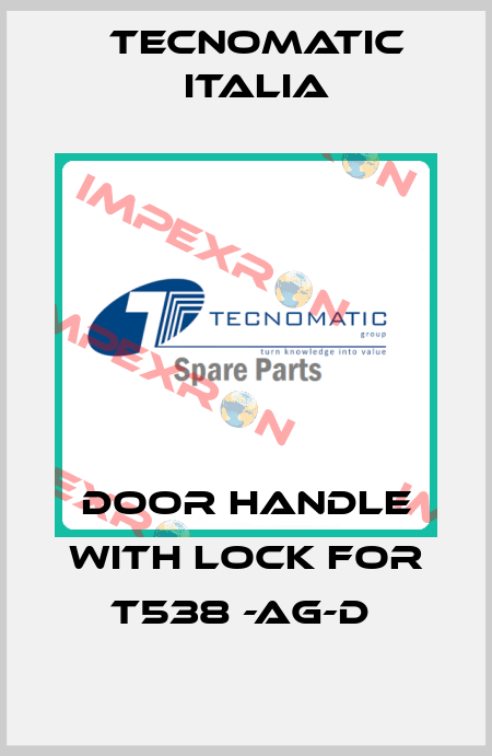 DOOR HANDLE with lock for T538 -AG-D  Tecnomatic Italia