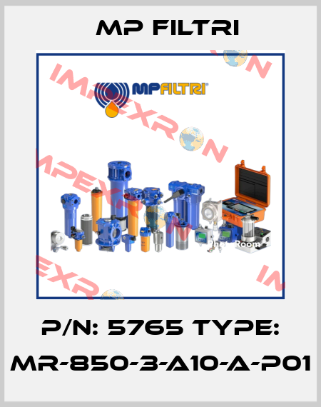 P/N: 5765 Type: MR-850-3-A10-A-P01 MP Filtri