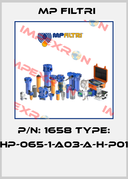 P/N: 1658 Type: HP-065-1-A03-A-H-P01  MP Filtri