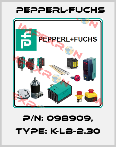 p/n: 098909, Type: K-LB-2.30 Pepperl-Fuchs