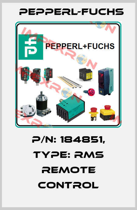 p/n: 184851, Type: RMS Remote Control Pepperl-Fuchs