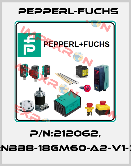 P/N:212062, Type:NBB8-18GM60-A2-V1-3G-3D Pepperl-Fuchs