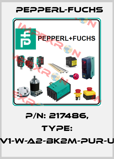 p/n: 217486, Type: V1-W-A2-BK2M-PUR-U Pepperl-Fuchs