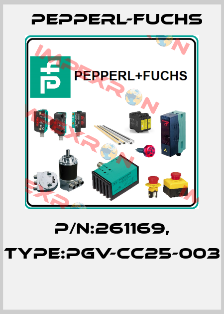 P/N:261169, Type:PGV-CC25-003  Pepperl-Fuchs